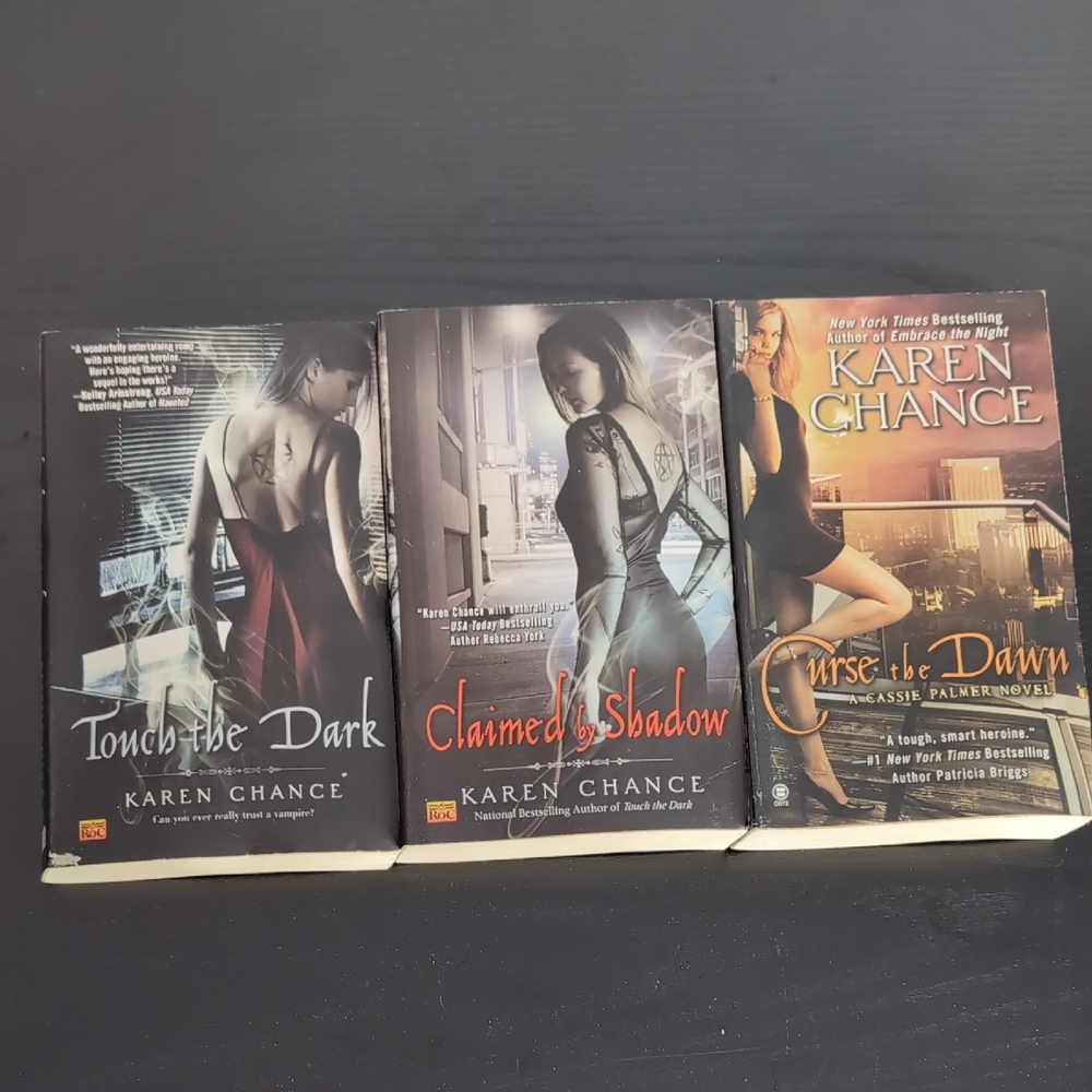 Karen Chance Fantasy Book Set Touch The Dark, Claimed By Shadows, Curse The Dawn